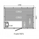 Финская сауна FRANK F871 КЕДР