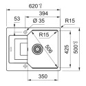 Кухонная мойка FRANKE Urban UBG 611-62 черный матовый (114.0696.197)