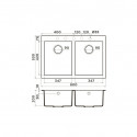 Кухонная мойка OMOIKIRI Bosen 80-2-BE (4993837)