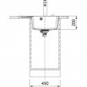 Мойка FRANKE CNG 611/211-62 TL черный матовый (114.0639.705)