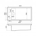 Кухонная мойка OMOIKIRI Kinaru PRO 86-U/I-AZ (4993028)