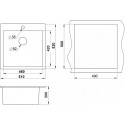 Кухонная мойка EMAR EMQ-1510.Q топаз