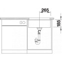 Кухонная мойка BLANCO SUBLINE 500-U 523740 черный