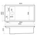 Кухонная мойка OMOIKIRI Kinaru PRO 86-U/I-GB (4997027)