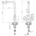 Смеситель GRANFEST GF-Z-5421 white