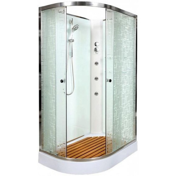 Душевая кабина DETO ЕМ1512 R N (без крыши)