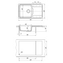 Кухонная мойка BAMBOO Кардинал 840 дюна (29.030.D0840.402)