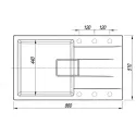 Кухонная мойка FLORENTINA Ривьера 860 грей FS (20.485.D0860.305)
