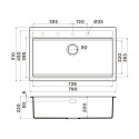 Кухонная мойка OMOIKIRI Kitagawa 79-LB-AZ (4993275)