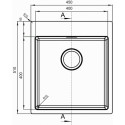 Кухонная мойка FLORENTINA Логика-НМ 450.510.10.10 сатинированная LHM.450.510.B.10.S.10