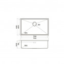 Кухонная мойка OMOIKIRI Taki 74-U/IF-GB (4997020)