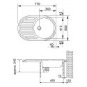 Мойка FRANKE 114.0359.972 FRANKE ROG 611 3.5 ,оникс, стоп-вент