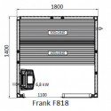 Финская сауна FRANK F818 ЛИПА