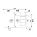 Кухонная мойка FRANKE S2D 651-78 цвет белый