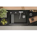 Кухонная мойка GRANULA 7308R шварц