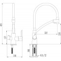 Смеситель LEMARK Comfort LM3070C-White хром/белый