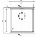 Кухонная мойка FLORENTINA Оптима-HM 400.400.10.10 сатинированная OHM.400.400.B.10.S.10