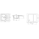 Кухонная мойка DR.GANS Лора (620х510х217) Серый (25.020.A0620.408)
