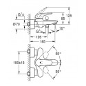 Смеситель GROHE Eurostyle 23726003 хром