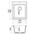 Кухонная мойка OMOIKIRI Omishima 41-BL Matt (4997482)