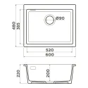 Кухонная мойка OMOIKIRI Omishima 60-U-CR Matt (4997558)