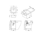 Кухонная мойка ALVEUS GRANITAL ATROX 20 CONCRETE - G81