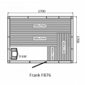 Финская сауна FRANK F876 КЕДР