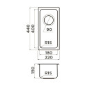 Кухонная мойка OMOIKIRI Tadzava 22-U/I-IN ULTRA 15 (4997112)