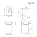 Кухонная мойка MAUNFELD Perla 425 MFQS-425B черный