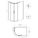Душевое ограждение GROSSMAN GR-4120R Galaxy