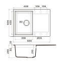 Кухонная мойка OMOIKIRI Sakaime 68-GR (4993545)