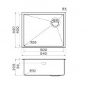 Кухонная мойка OMOIKIRI Taki 54-U/IF-LG Side SF (4997092)