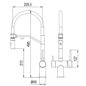 Смеситель MILACIO Ultra MCU.557.TB Total Black