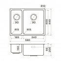 Кухонная мойка OMOIKIRI Tadzava 58-2-U/I-IN ULTRA 15 (4997118)