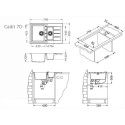 Кухонная мойка ALVEUS GRANITAL CADIT 70 ARCTIC - G11