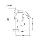 Смеситель BUGNATESE DENVER BN.DNV-6423BR бронза