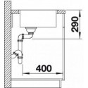 Кухонная мойка BLANCO ANDANO 450-IF нерж. сталь зеркальная полировка с отв. арм. InFino (арт.522961)