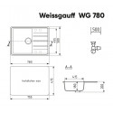 Кухонная мойка WEISSGAUFF WG 78003 Sand