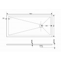 Поддон GROSSMAN GR-S270100Q 70х100х2,5 см графит