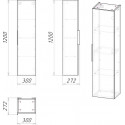 Пенал GROSSMAN КРОСС 30 см бетон 303006