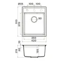 Кухонная мойка OMOIKIRI Daisen 42-ES (4997488)