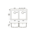 Кухонная мойка OMOIKIRI Bosen 80-2-SA (4993838)