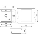 Кухонная мойка KUPPERSBERG MODENA 45 NL 1B DARK ROCK