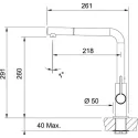 Смеситель FRANKE Neptune Evo nozzle черный матовый (115.0373.945)