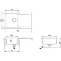 Кухонная мойка TEKA CLIVO 45 B-TQ ALUGRAUMETALLIC