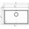 Кухонная мойка FLORENTINA Логика-НМ 750.510.10.10 сатинированная LHM.750.510.B.10.S.10