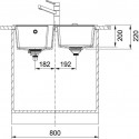 Кухонная мойка FRANKE UBG 620-78 сахара (114.0612.379)