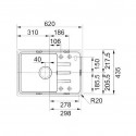 Мойка Franke BSG611-62стоп-,серый камень (114.0604.562)