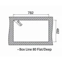 Кухонная мойка RODI Box line 80 Flat inset Left