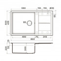 Кухонная мойка OMOIKIRI Sumi 86A-GR (4997106)